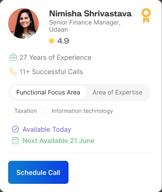 Mentor card with gold badge