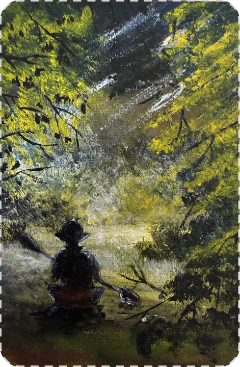 Serene River Scene Painting