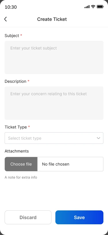 Create ticket