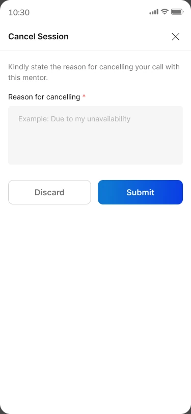 Cancel session