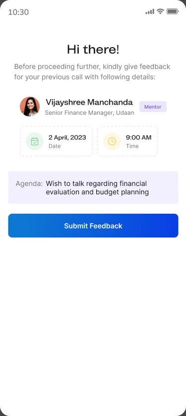 Feedback reminder