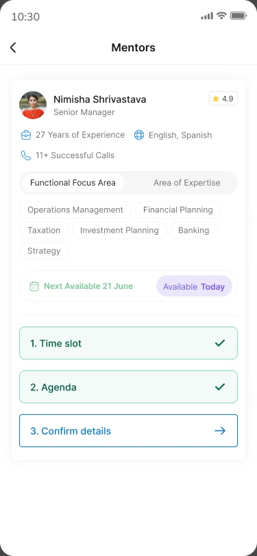 Confirm details